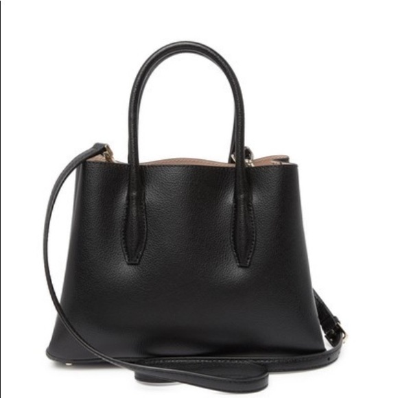 KATE SPADE BLACK LEATHER SATCHEL &NEDA WALLET SET - Picture 4 of 9